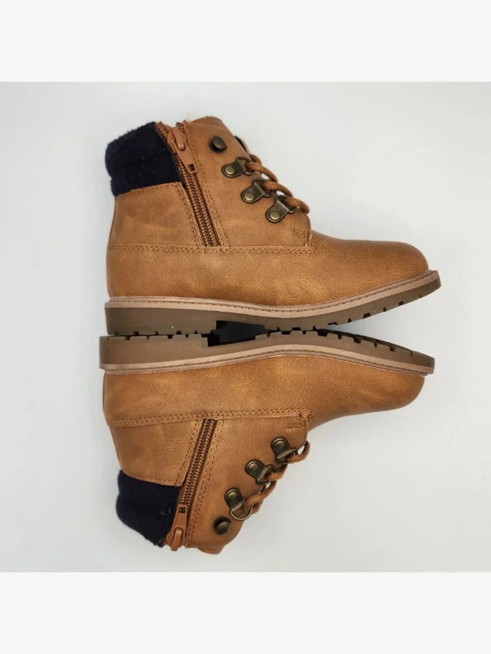 Tan Lace-Up Nautica Ankle Boots | Kid's 10